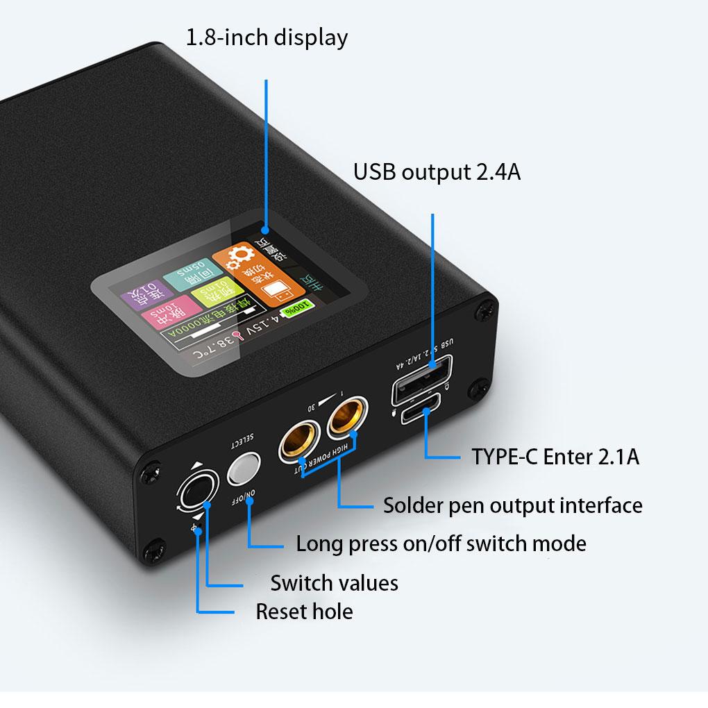 ABS Lightweight Welding Machine With Portable Power Bank Function Easy To Carry Spot Welder Diy Kit As shown