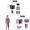 Terrifier Cosplay Costume Set With Satin Fabric For Halloween Party And Anime Role Play