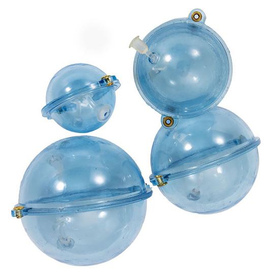 Galleggiante da Pesca Riempibile d'Acqua 25/32/40/47MM, Galleggiante Regolabile Trasparente per Amo da Mosca, Galleggiante Sfera d'Acqua per Pesca alla Carpa
