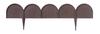 IKRA Wave Garden Fence | Brown