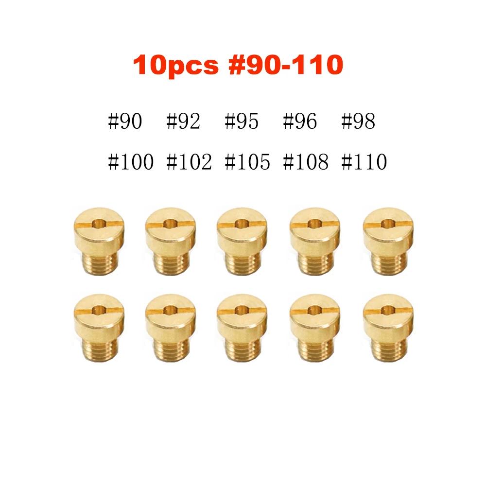 10pcs and 12pcs Main Jet M5 For Dellorto SHA SHB UA UB PHBG  VHB-CS VHBT-CS #30-135 PHBG CarburadorJet Kits Carburetor Gicleur