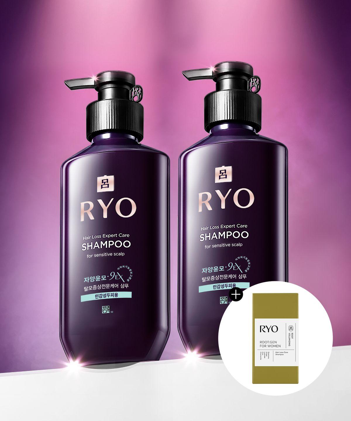 Jayang Yunmo 9EX Hair Loss Treatment Specialized Shampoo for Sensitive Scalp 400ml 2-Pack