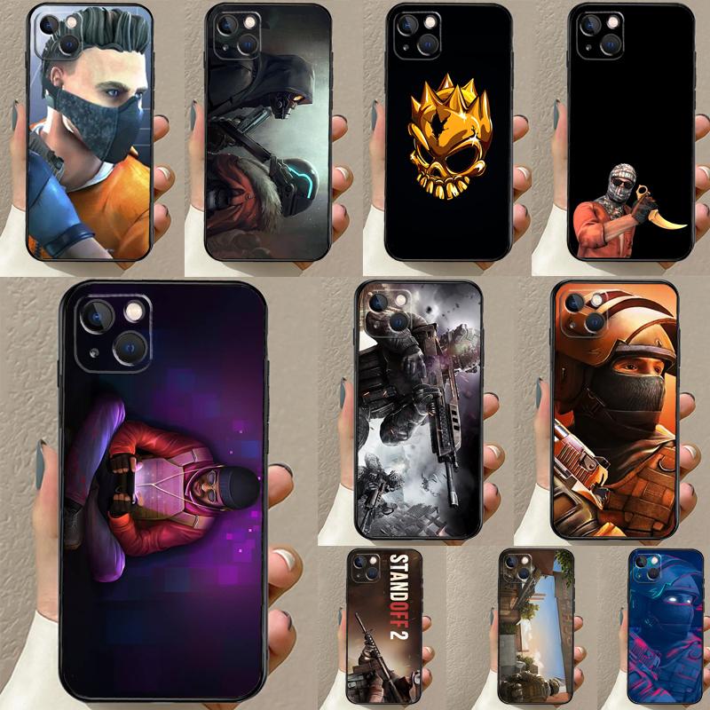 Custodia per Telefono Standoff 2 Per iPhone 16 15 14 11 12 13 Pro Max Mini Plus X XS Max XR Cover Coque