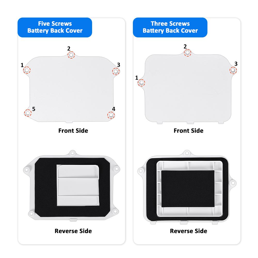 Battery Back Cover For Narwal J1 J2 T10 Robot Vacuum Cleaner Replacement Battery Cover Screw Holes Cover Repair Accessories Part