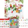 Christmas Cake Decorations With Small Flags For Festive Cake Design And Party Supplies