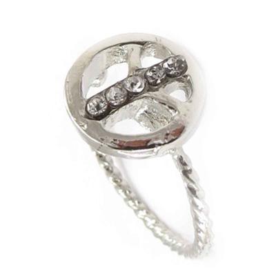 [J8015] - White 'Peace' Ring