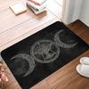 Triple Moon Goddess Doormat Mat Anti-Slip Pentagram Pagan Wiccan Kitchen Bath Balcony Rug Carpet 40*60cm