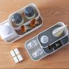 Desktop-Organizer aus Kunststoff, unterteilt in Make-up, platzsparend, platzsparend, Organizer, Make-up-Organizer, Make-up-Organisation, Aufbewahrungsbox