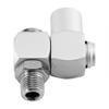 4 Pieces Aluminum 360 Degree Rotatable     Hose Adapter, Aluminum   Hose   Connector, 360 Degree  , Adapter Connector