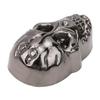 20PCS DIY 15.66 X 25.24mm Punk Studded Rivet Gothic Ornaments / Shoes Accessories88 Ghost Head Gun Color