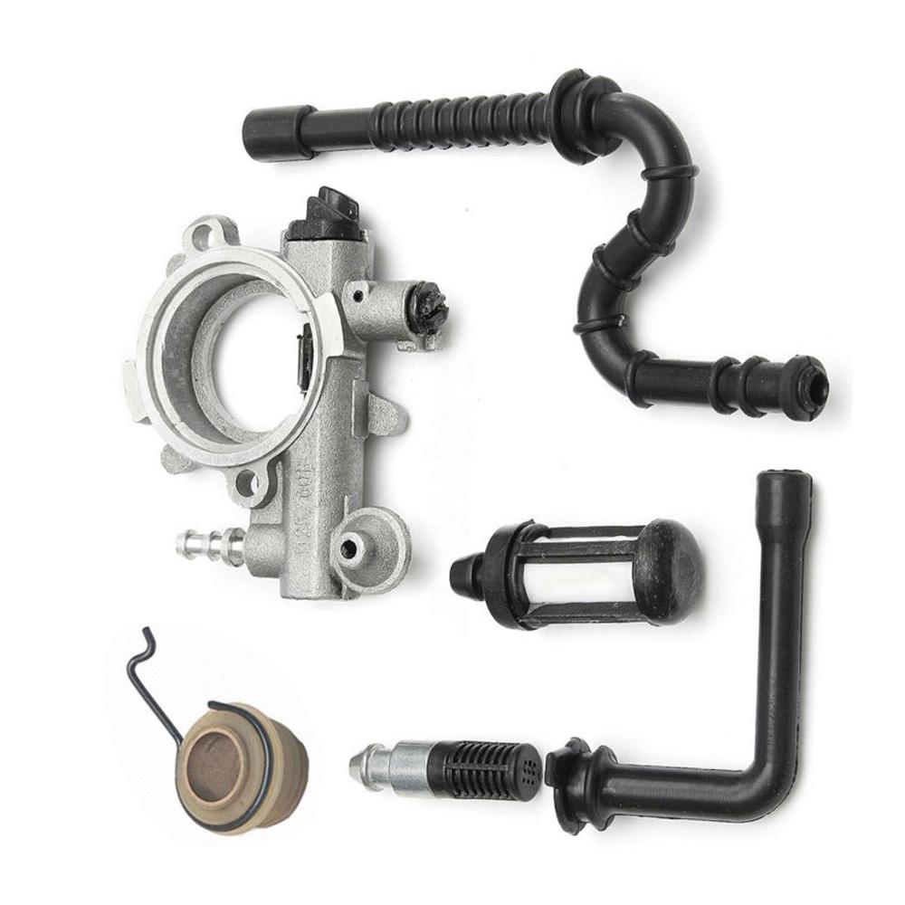 Fuel System Oil Pump Filter Worm Rod Pipe for 034 036 MS360 Chainsaw 1125 640 3201 Including Fuel and Oil Pipes With Hook