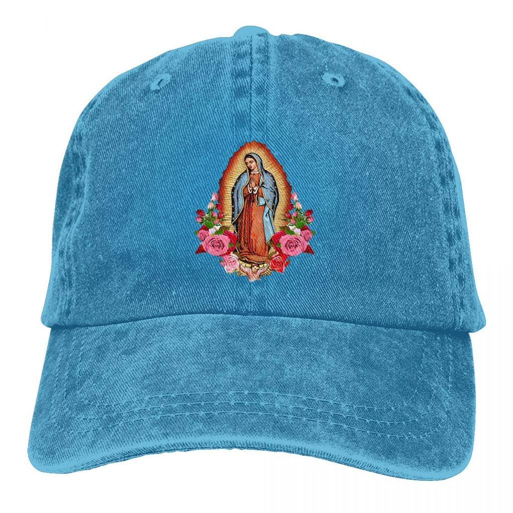 Cappellino da Baseball Unisex La Virgen De Guadalupe Cappellino in Cotone Lavato Vintage Casual per Sport all'Aperto