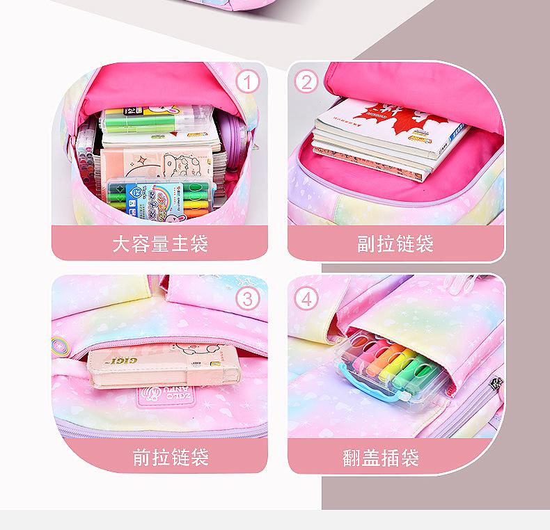 Mochilas escolares para niñas, mochilas escolares ortopédicas primarias, mochila escolar de princesa