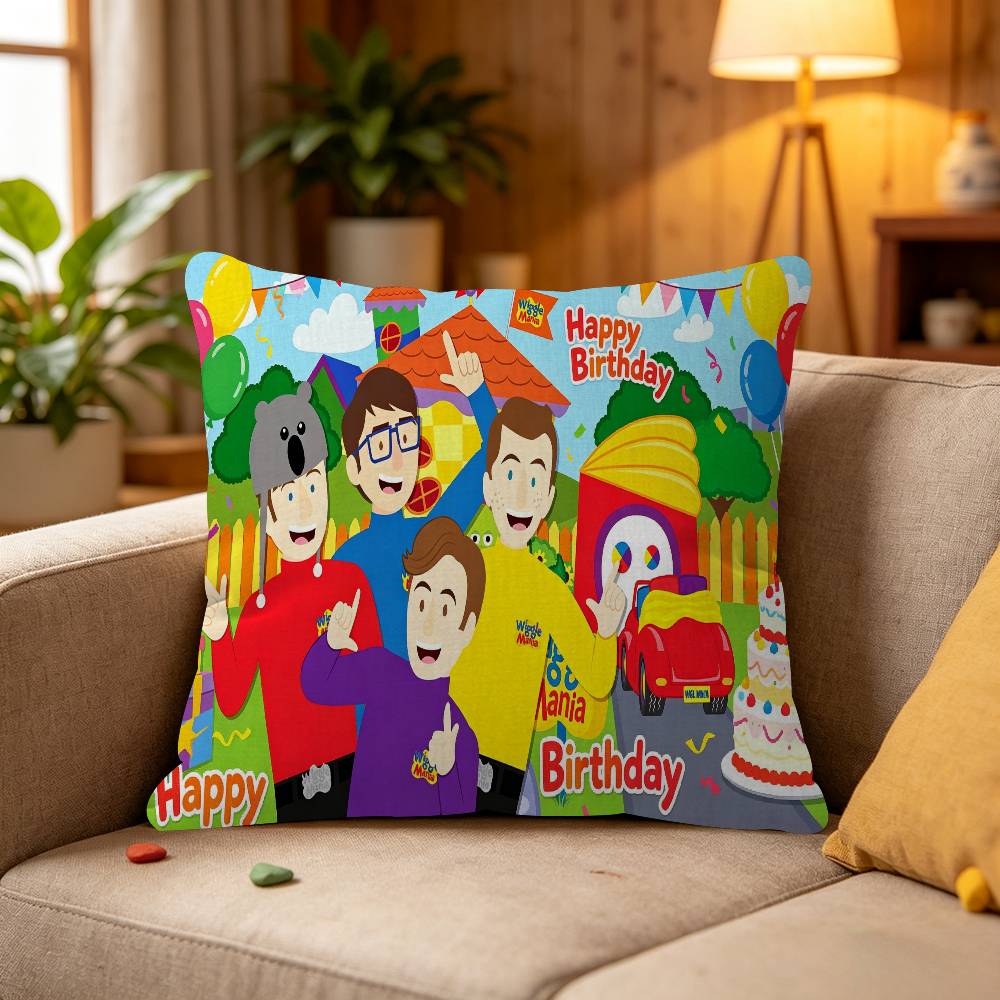 Customized The Wiggles Theme pillow cover sofa cushion cover home room decoration children gift