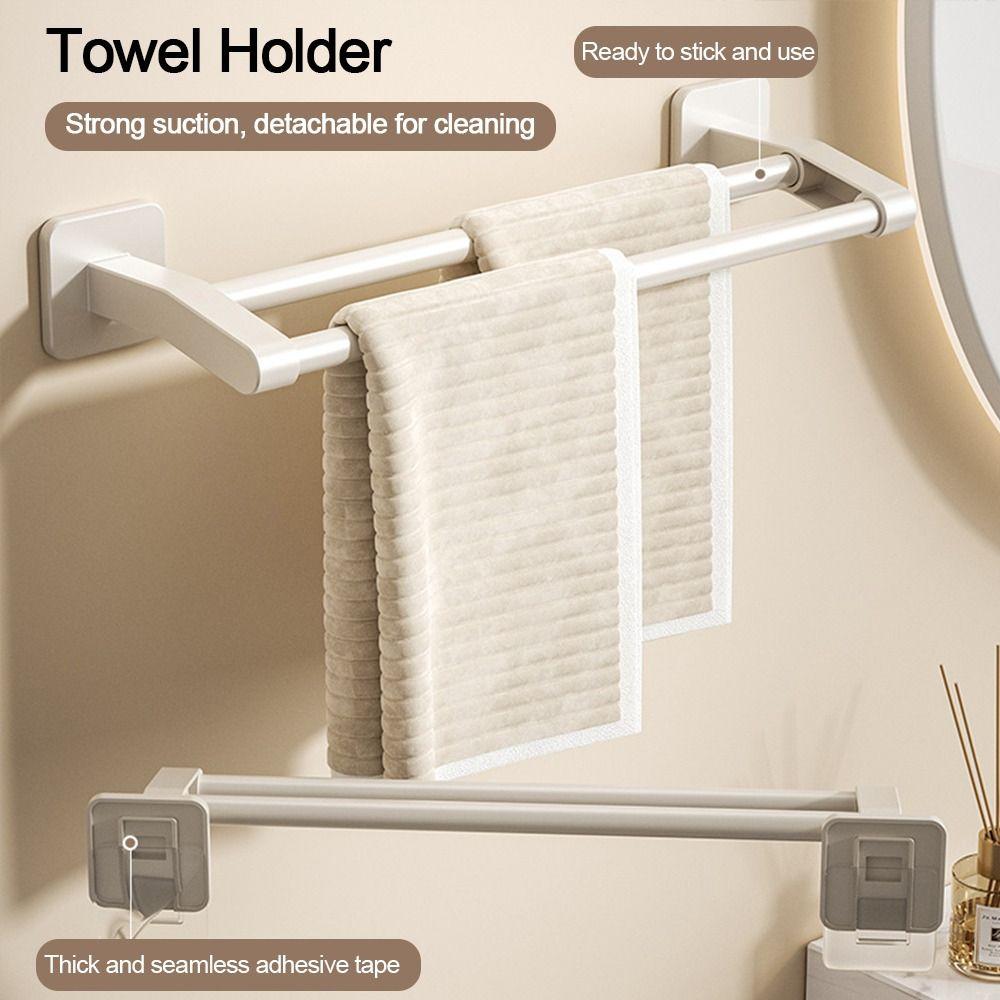 Superior Quality Aluminum Towel Rack Wall Mounted Paste Towel Holder Strong Load-bearing 30CM/40CM Towel Storage Hanger