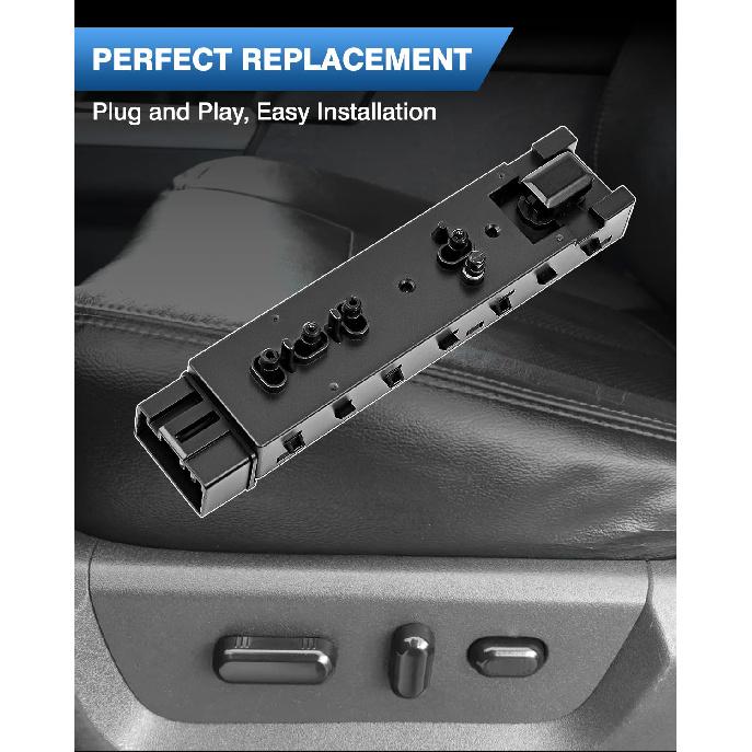 Driver Side Adjustment Power Seat Switch Compatible with Ford F150 F250 F350 Explorer Expedition 2006-2019 Lincoln MKX 2006-2019 Mercury 06-11