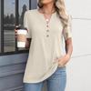 Womens Summer Tops Short Sleeve Shirts Business Casual Outfits Trendy Fashion Beach Vacation Clothes 2025