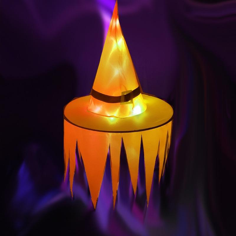 LED Glow Witch Hat Halloween Party Costume Prop