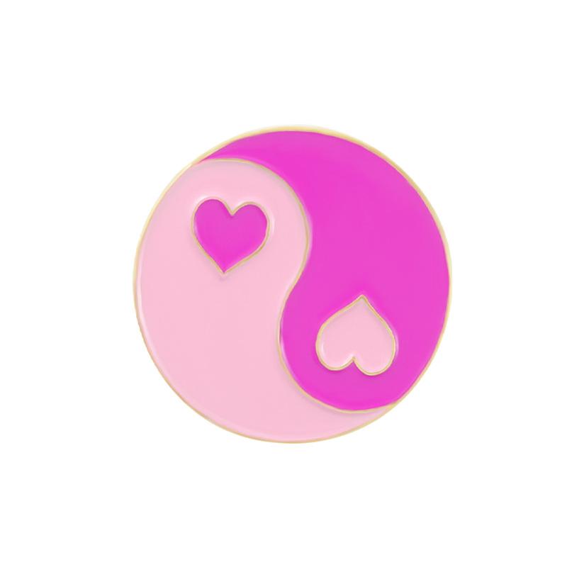 Creative Shaped Heart Alloy Brooch Stunning Enamel Badge Perfect For Fashion Unique
