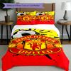 3pcs Duvet Cover Set (1*Duvet Cover + 2*Pillowcase, Without Core),Manchester United F.C Print Bedding Set, Bedroom Decor, All‑Season, Birthday Gift