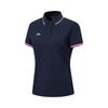 Comfortable Breathable Polo Shirt Women Tops Deep-Navy APLW476-4