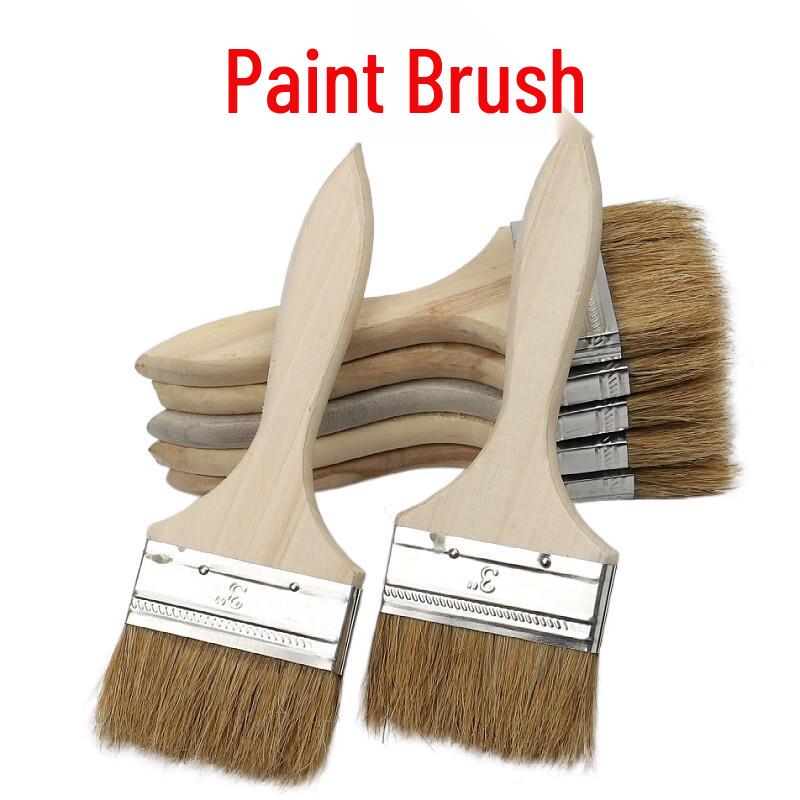 Wooden Handle Boar Bristle Paint Brush