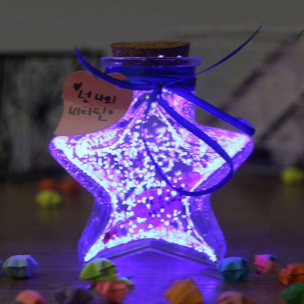 90 PCS Star Folding Paper DIY Clear Origami Stars Glass Bottle Stars Shape Craft Wishing Bottle Glass Jars for Home