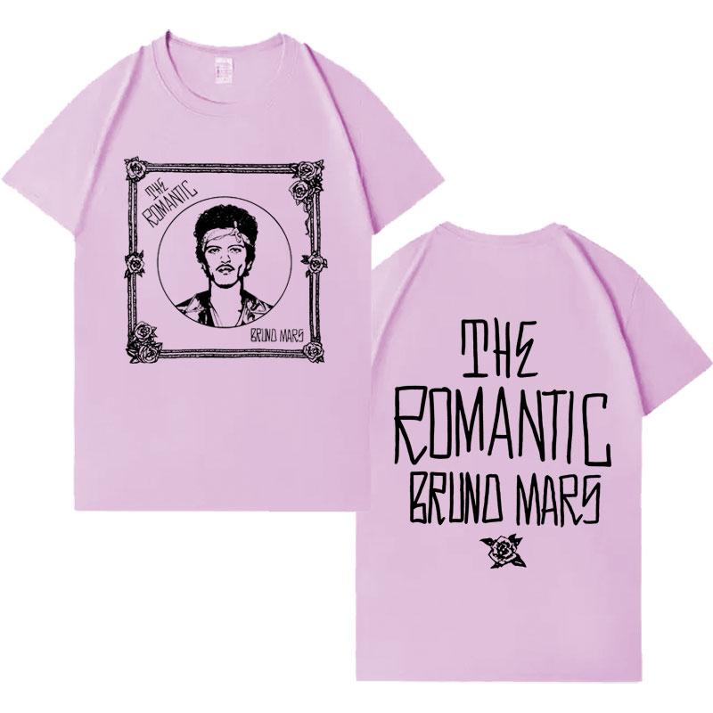 Singer Bruno Mars New Album Pop Tshirt Unisexs Unisex Casual Loose Short Sleeve Tshirt Unisexs Aesthetic Harajuku Gothic Crewneck Tops