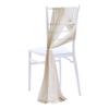 2pcs Chiffon Chair Sashes Wedding Chair Decoration 20x250cm for Wedding Aisle Party Banquet Event Baby Shower