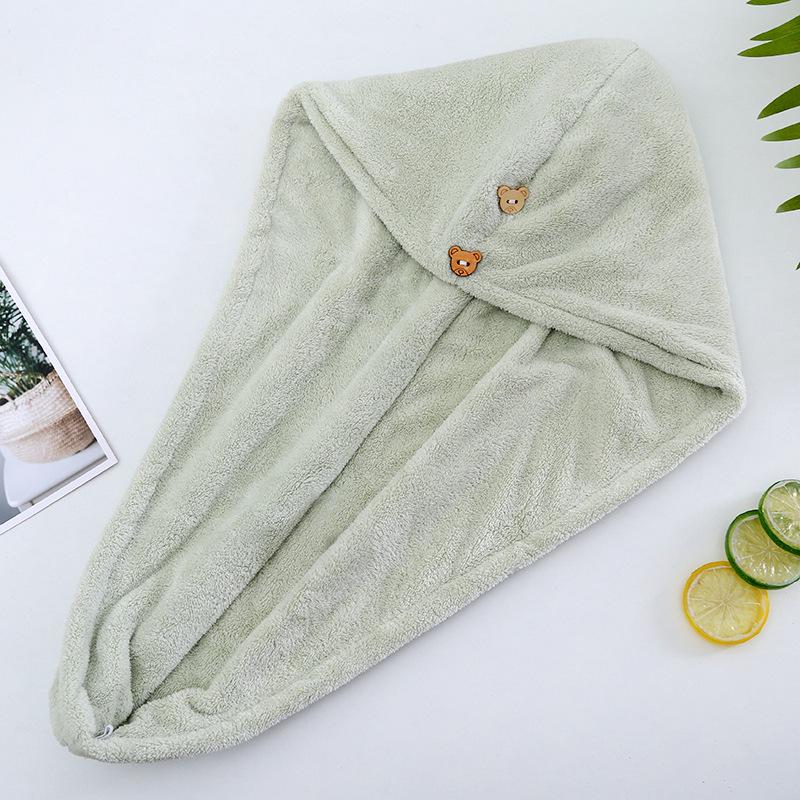 Double Layer Quick-Dry Hair Towel Cap for Adults & Kids - Super Absorbent