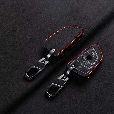 Leather Car Key Cover For BMW X1 X3 X4 X5 F15 X6 F16 G30 7 Series G11 F48 F39 520 525 F30 118i 218i 320i Interior Accessories