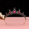 Black Baroque Crown Tiara Bride Eighteen Female Bar Mitzvah Birthday Princess Crown