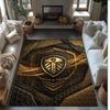 Tappeto in Velluto di Cristallo con Stampa del Leeds United Football, Comodo Assorbente d'Acqua Antiscivolo Tappeto per Pavimenti Interni