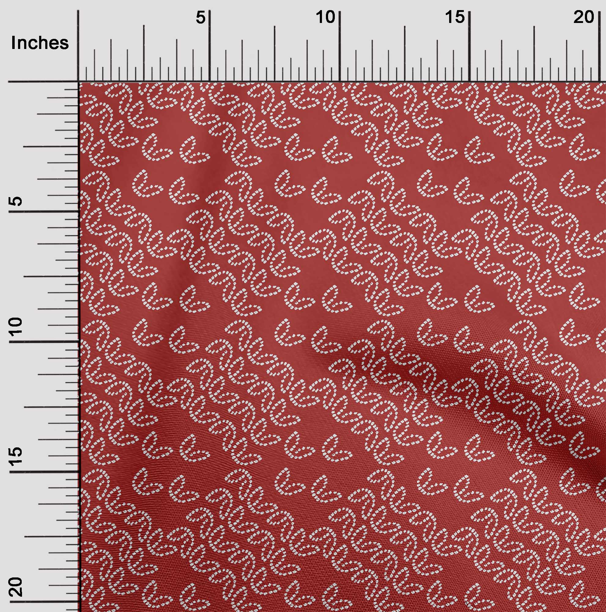 

oneOone Cotton Flex Carmine Red Fabric Leaves Bandhani Sewing Fabric By The Yard Printed Diy Clothing Sewing Supplies 40 Inch 42 Inch Wide - Viscose Chiffon червоний