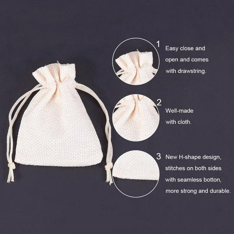 15colors Gift Bags Jewelry Candy Bag Wedding Favors Bags canvas Gift Pouches Gauze Christmas Gifts Bags