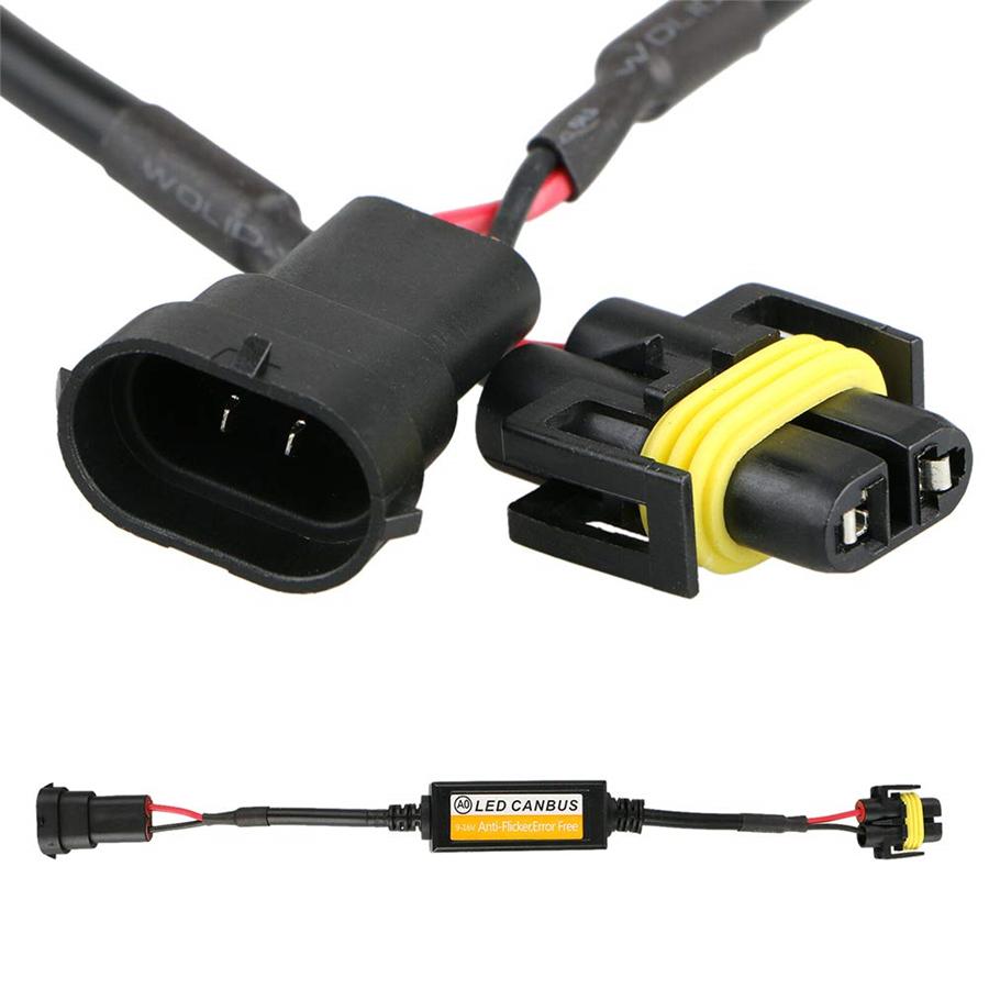 2X H8 H9 H11 LED Headlight Decoder Canbus Anti Flicker Error Free Load Resistor