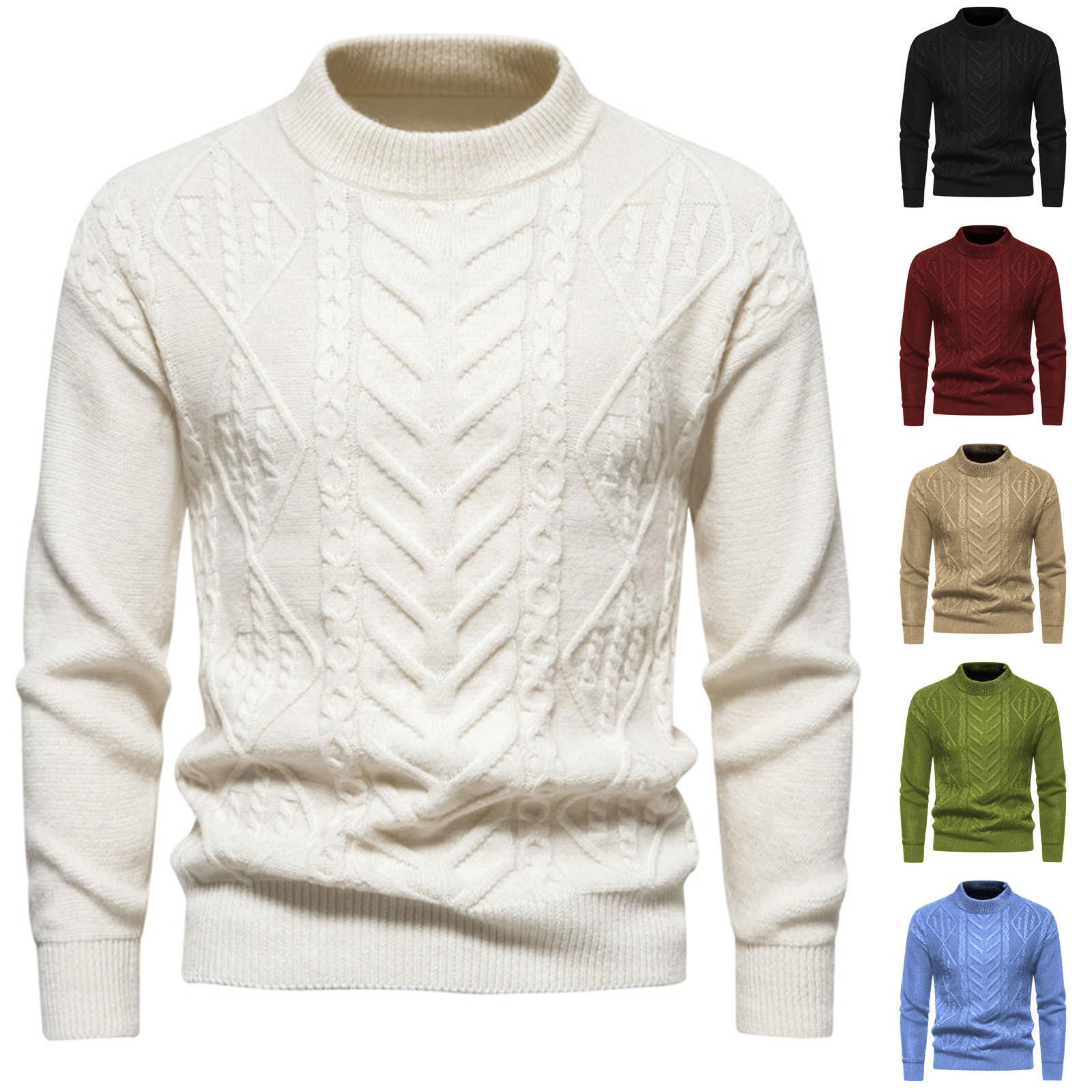 

Мода для отдыха с длинным рукавом Slim Fit вязаный свитер пуловер свитер