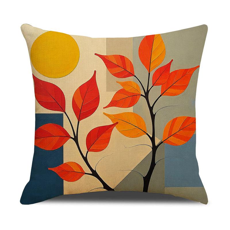 Autumn Sunset Print Pillow Case Simple Versatile Set Combination Cushion Cover Home Decoration Sofa Pillow