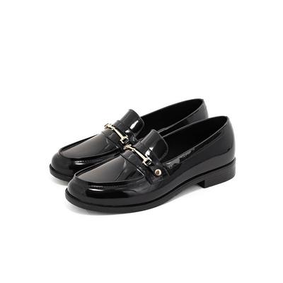 RANDA Women's Bit Loafer Rain Shoes KH36142 Black 22.5cm 2E
