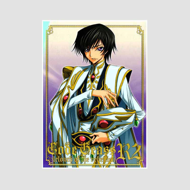 

White Paper Класичне аніме Code Geass Lelouch of The Rebellion Плакат Ретро Плакати та принти Малюнок Wall Art Decor DIY Home Room Decor Painting 30x21cm