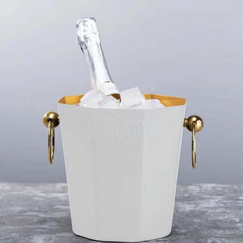 

ZISIZ Golden Deer Ear Octagonal Ice Bucket Wine Chiller