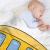 Yellow School Bus Throw Blanket Breathable Lightweight Blanket for Adults Kids