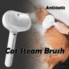 Escova a Vapor Antiestática PetPro para Cães e Gatos, Pente de Grooming Autolimpante com Cerdas de Aço Inoxidável, Pontos de Massagem de Plástico