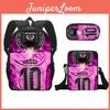 Modern Miami Messi Backpack Set With Breathable Polyester And Lightweight Design For School Use