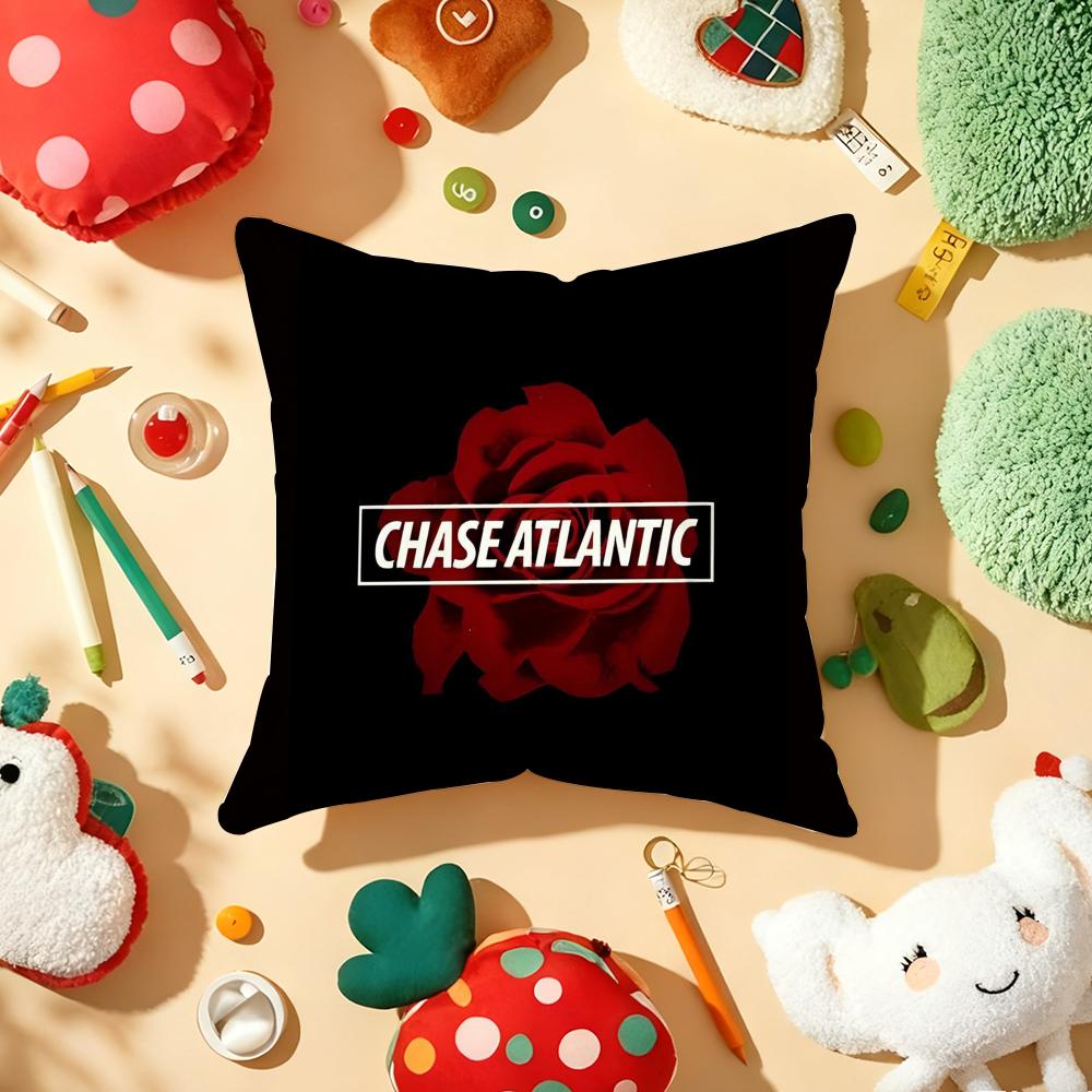 Rock Band Chase Atlantic Pillow Case Plush Fabric Soft Double-Sided Printed Sofa Warm Winter Home Gift Cushion Cover