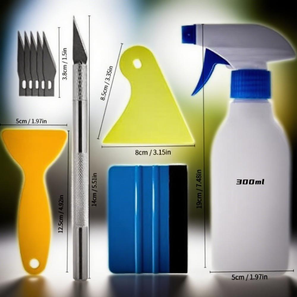 

Car Color Change Film Tool Set Invisible Car Clothing Film 11 Piece Set Film Tool Scraper