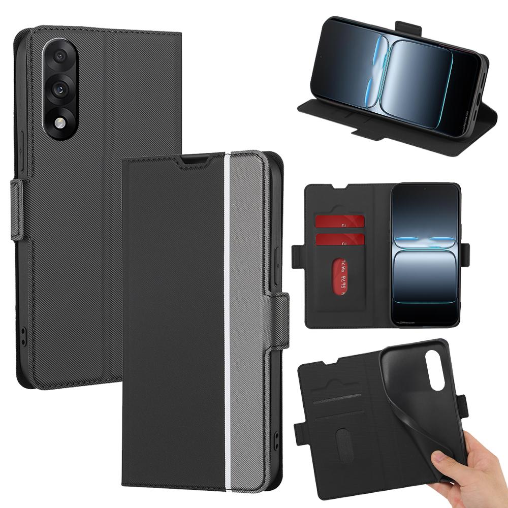 For OnePlus Nord 5 5G/Ace 5 Ultra 5G Case Card Holder Twill Texture Leather Phone Cover