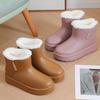 Winter Waterproof Women's Snow Boots Round Toe Platform Ladies Shoes Plush Padded Footwear