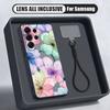 Aquarellblumen Druck Hülle Für Samsung S26 Ultra S25 FE S24 S24 Plus A57 A37 A17 A56 A36 A16 A55 A35 A15 A54 5G Hybrid Magnetisch Matt Abdeckung