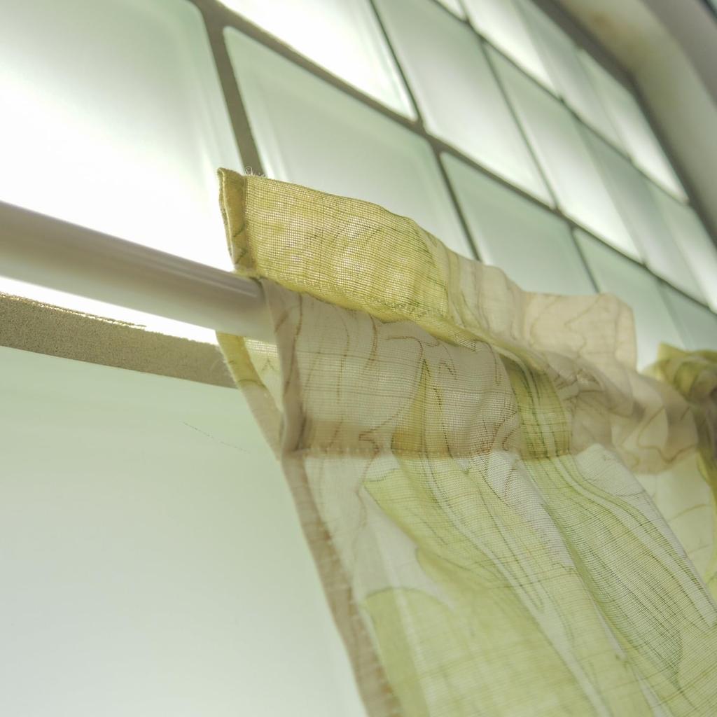 Morris Design Studio Style Noren Acanthus Scroll 145 X Flame by Kawashima Selkon Textiles Sheer, Green, 90cm, Retardant, EJ1719,